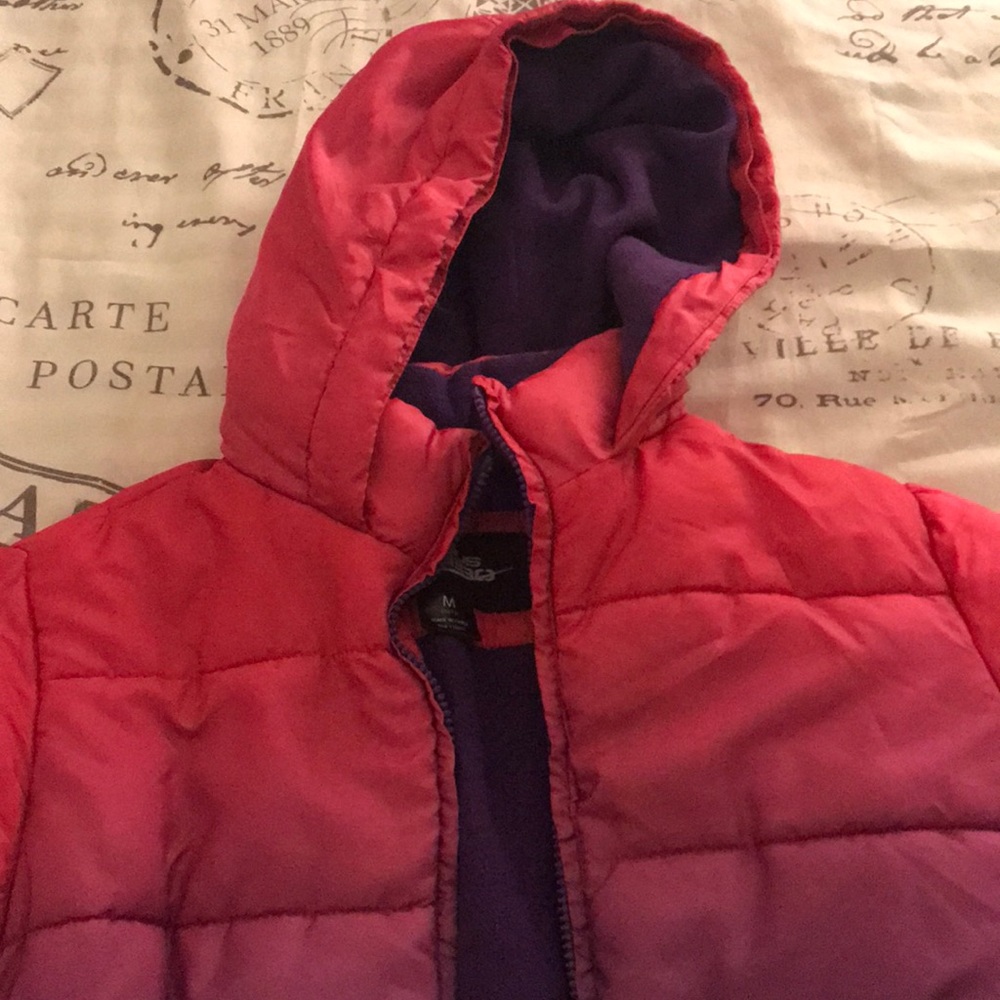 Pink and purple winter jacket